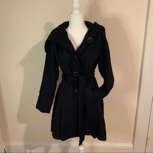 Large hooded jacket